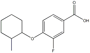 3-fluoro-4-[(2-methylcyclohexyl)oxy]benzoic acid 结构式