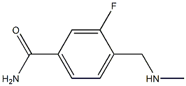 3-fluoro-4-[(methylamino)methyl]benzamide 结构式