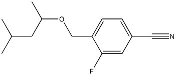 3-fluoro-4-{[(4-methylpentan-2-yl)oxy]methyl}benzonitrile 结构式