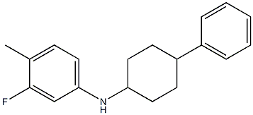 3-fluoro-4-methyl-N-(4-phenylcyclohexyl)aniline 结构式