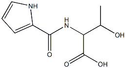 3-hydroxy-2-(1H-pyrrol-2-ylformamido)butanoic acid 结构式