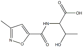 3-hydroxy-2-[(3-methyl-1,2-oxazol-5-yl)formamido]butanoic acid 结构式