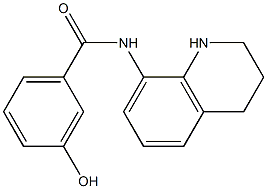 3-hydroxy-N-(1,2,3,4-tetrahydroquinolin-8-yl)benzamide 结构式