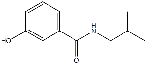 3-hydroxy-N-(2-methylpropyl)benzamide 结构式