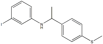 3-iodo-N-{1-[4-(methylsulfanyl)phenyl]ethyl}aniline 结构式