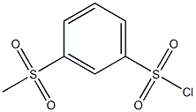 3-methanesulfonylbenzene-1-sulfonyl chloride 结构式