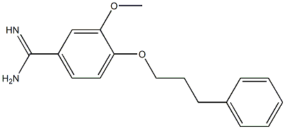 3-methoxy-4-(3-phenylpropoxy)benzenecarboximidamide 结构式