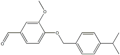 3-methoxy-4-{[4-(propan-2-yl)phenyl]methoxy}benzaldehyde 结构式