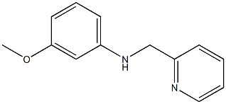 3-methoxy-N-(pyridin-2-ylmethyl)aniline 结构式