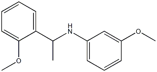 3-methoxy-N-[1-(2-methoxyphenyl)ethyl]aniline 结构式