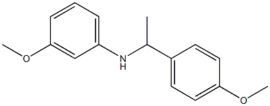 3-methoxy-N-[1-(4-methoxyphenyl)ethyl]aniline 结构式