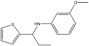 3-methoxy-N-[1-(thiophen-2-yl)propyl]aniline 结构式
