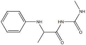 3-methyl-1-[2-(phenylamino)propanoyl]urea 结构式