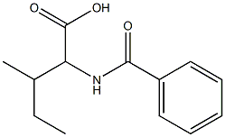 3-methyl-2-(phenylformamido)pentanoic acid 结构式