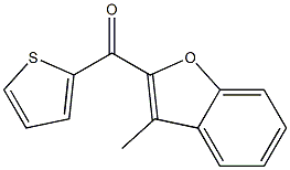 3-methyl-2-(thiophen-2-ylcarbonyl)-1-benzofuran 结构式