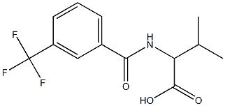 3-methyl-2-{[3-(trifluoromethyl)phenyl]formamido}butanoic acid 结构式