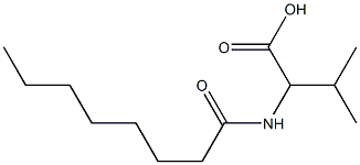 3-methyl-2-octanamidobutanoic acid 结构式