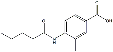 3-methyl-4-pentanamidobenzoic acid 结构式