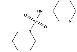 3-methyl-N-(piperidin-3-yl)piperidine-1-sulfonamide 结构式