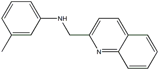 3-methyl-N-(quinolin-2-ylmethyl)aniline 结构式