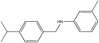 3-methyl-N-{[4-(propan-2-yl)phenyl]methyl}aniline 结构式