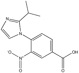 3-nitro-4-[2-(propan-2-yl)-1H-imidazol-1-yl]benzoic acid 结构式