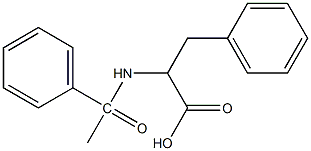 3-phenyl-2-(1-phenylacetamido)propanoic acid 结构式