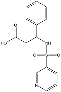 3-phenyl-3-(pyridine-3-sulfonamido)propanoic acid 结构式