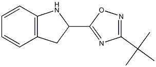 3-tert-butyl-5-(2,3-dihydro-1H-indol-2-yl)-1,2,4-oxadiazole 结构式