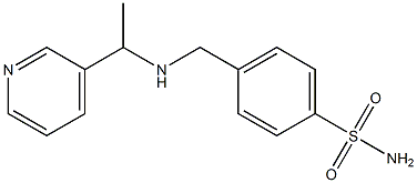 4-({[1-(pyridin-3-yl)ethyl]amino}methyl)benzene-1-sulfonamide 结构式