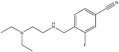 4-({[2-(diethylamino)ethyl]amino}methyl)-3-fluorobenzonitrile 结构式