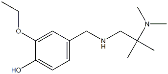 4-({[2-(dimethylamino)-2-methylpropyl]amino}methyl)-2-ethoxyphenol 结构式
