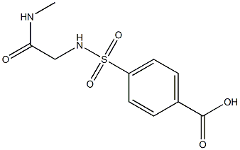 4-({[2-(methylamino)-2-oxoethyl]amino}sulfonyl)benzoic acid 结构式