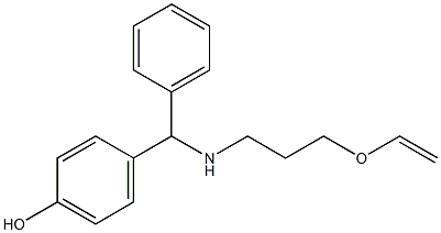 4-({[3-(ethenyloxy)propyl]amino}(phenyl)methyl)phenol 结构式