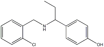 4-(1-{[(2-chlorophenyl)methyl]amino}propyl)phenol 结构式