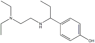 4-(1-{[2-(diethylamino)ethyl]amino}propyl)phenol 结构式