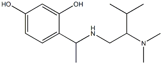 4-(1-{[2-(dimethylamino)-3-methylbutyl]amino}ethyl)benzene-1,3-diol 结构式