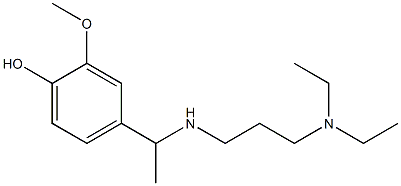 4-(1-{[3-(diethylamino)propyl]amino}ethyl)-2-methoxyphenol 结构式