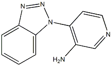 4-(1H-1,2,3-benzotriazol-1-yl)pyridin-3-amine 结构式