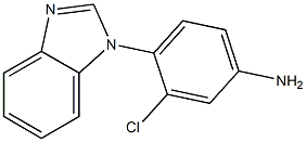 4-(1H-benzimidazol-1-yl)-3-chloroaniline 结构式