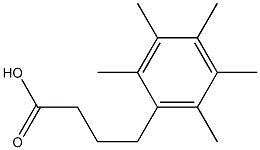 4-(2,3,4,5,6-pentamethylphenyl)butanoic acid 结构式