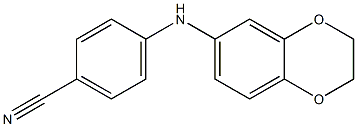 4-(2,3-dihydro-1,4-benzodioxin-6-ylamino)benzonitrile 结构式