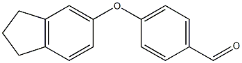 4-(2,3-dihydro-1H-inden-5-yloxy)benzaldehyde 结构式