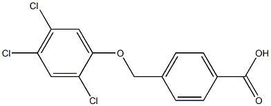 4-(2,4,5-trichlorophenoxymethyl)benzoic acid 结构式