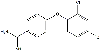 4-(2,4-dichlorophenoxy)benzene-1-carboximidamide 结构式