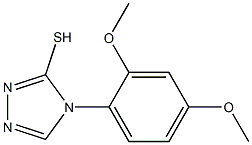 4-(2,4-dimethoxyphenyl)-4H-1,2,4-triazole-3-thiol 结构式