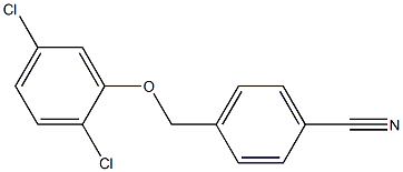 4-(2,5-dichlorophenoxymethyl)benzonitrile 结构式