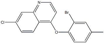 4-(2-bromo-4-methylphenoxy)-7-chloroquinoline 结构式