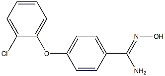 4-(2-chlorophenoxy)-N'-hydroxybenzene-1-carboximidamide 结构式