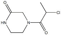 4-(2-chloropropanoyl)piperazin-2-one 结构式